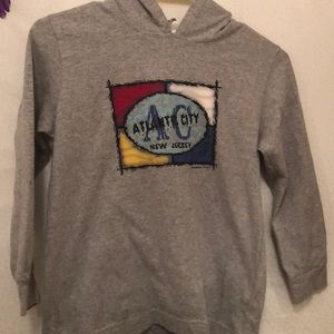Atlantic City hooded long sleeve tee